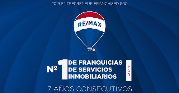RE/MAX Internacional es la la franquicia inmobiliaria líder a nivel mundial, según Franchise 500® de 2019